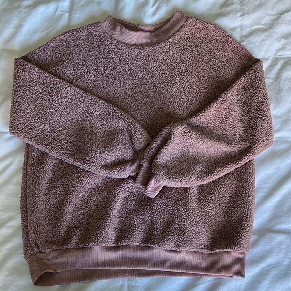 Fuzzy Pink Sweatshirt